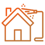 house washing icon orange gradient
