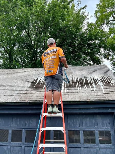 Washing a Roof